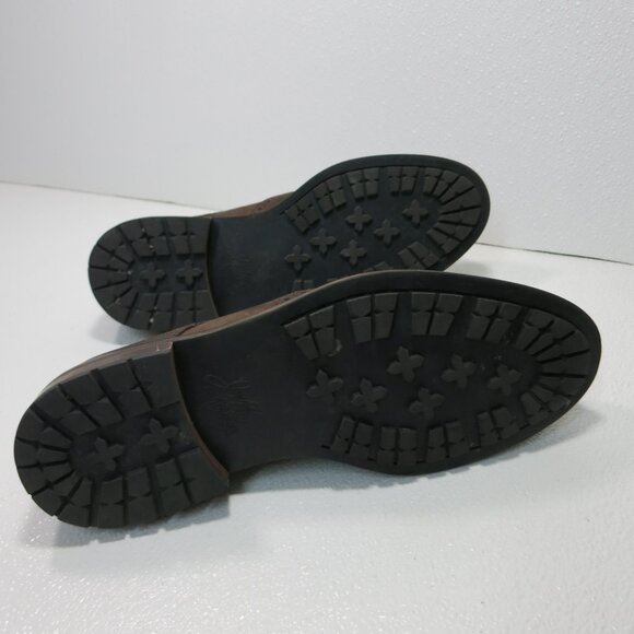 J&M Mens Nubuck Leather Casual Oxford Comfortable Footwear Shoes Men's Size 9 M - Picture 4 of 7